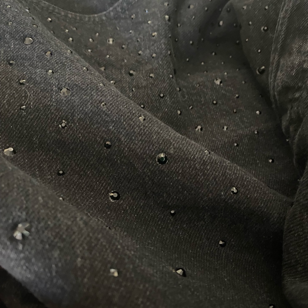 Studded Rhinestone Jeans - Picture 4 of 9